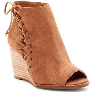 Lucky Brand Jaevin peep toe boots - BRAND NEW!